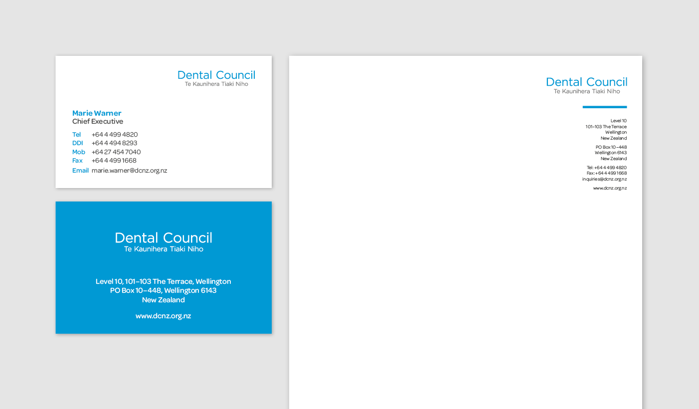 Dental Council stationery
