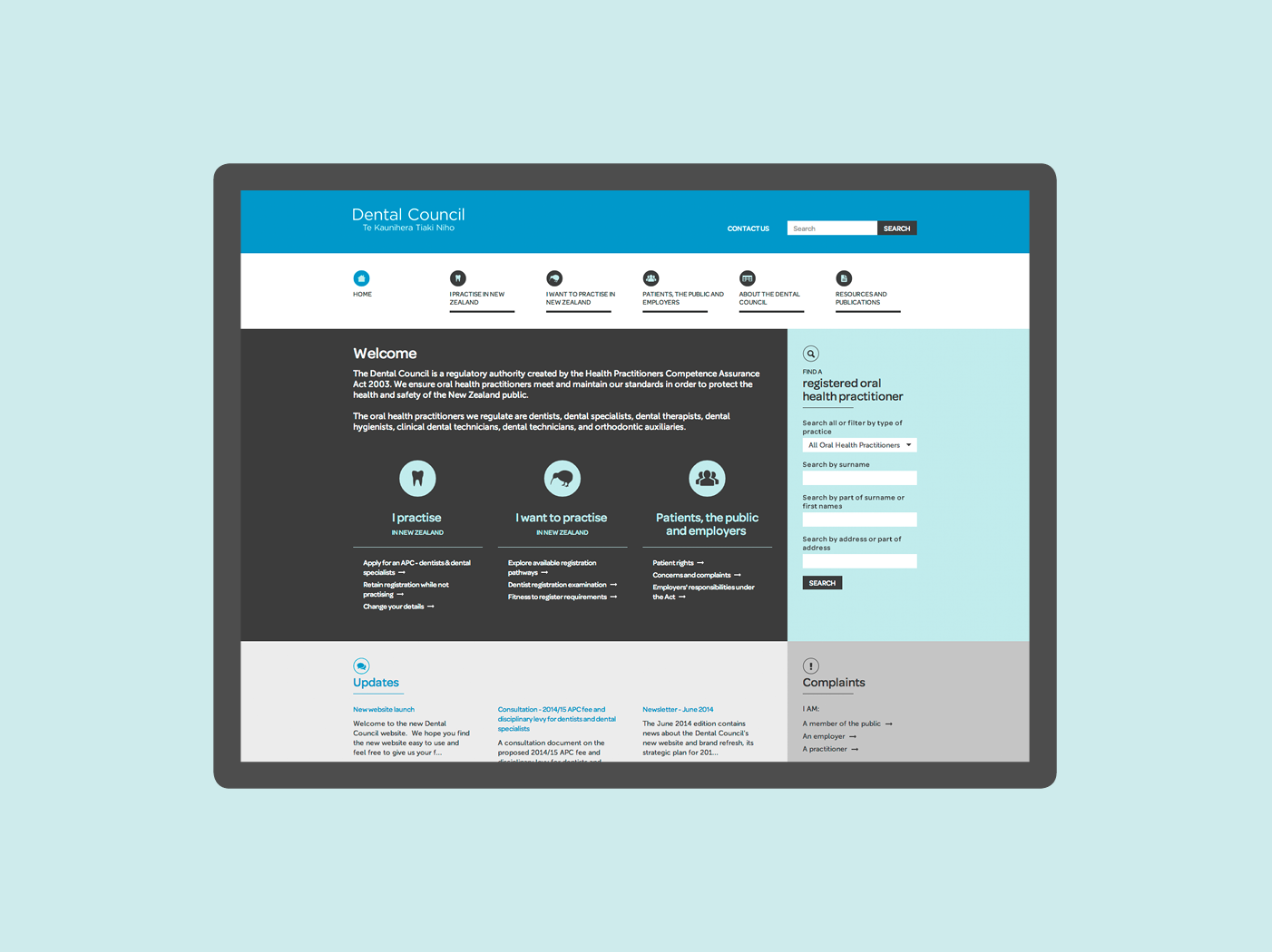 Dental Council website