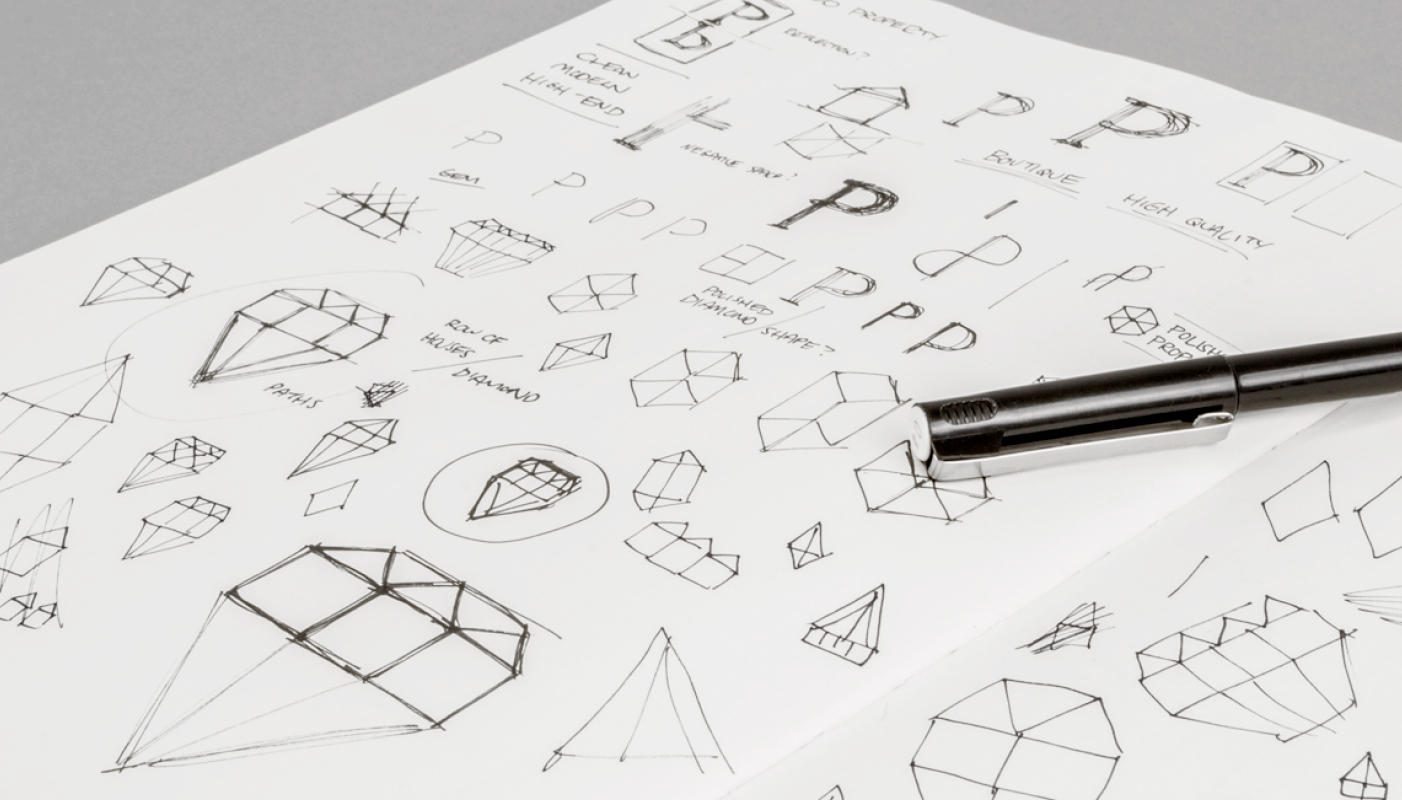Polished Property Management logo sketches