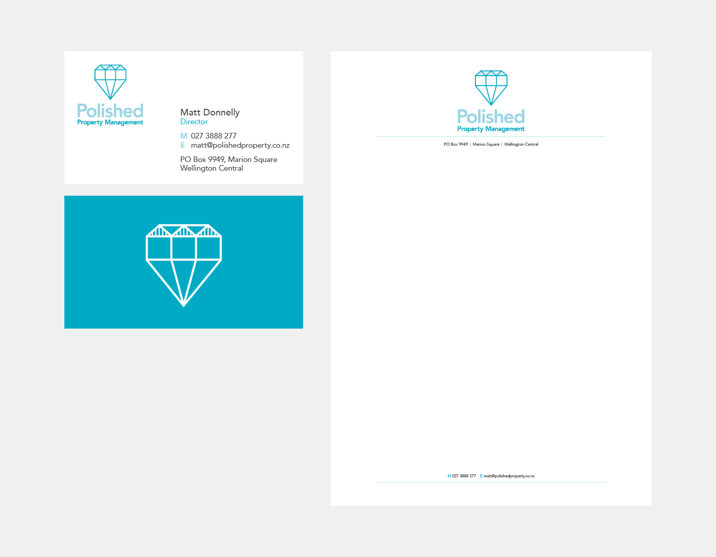 Polished Property Management stationery