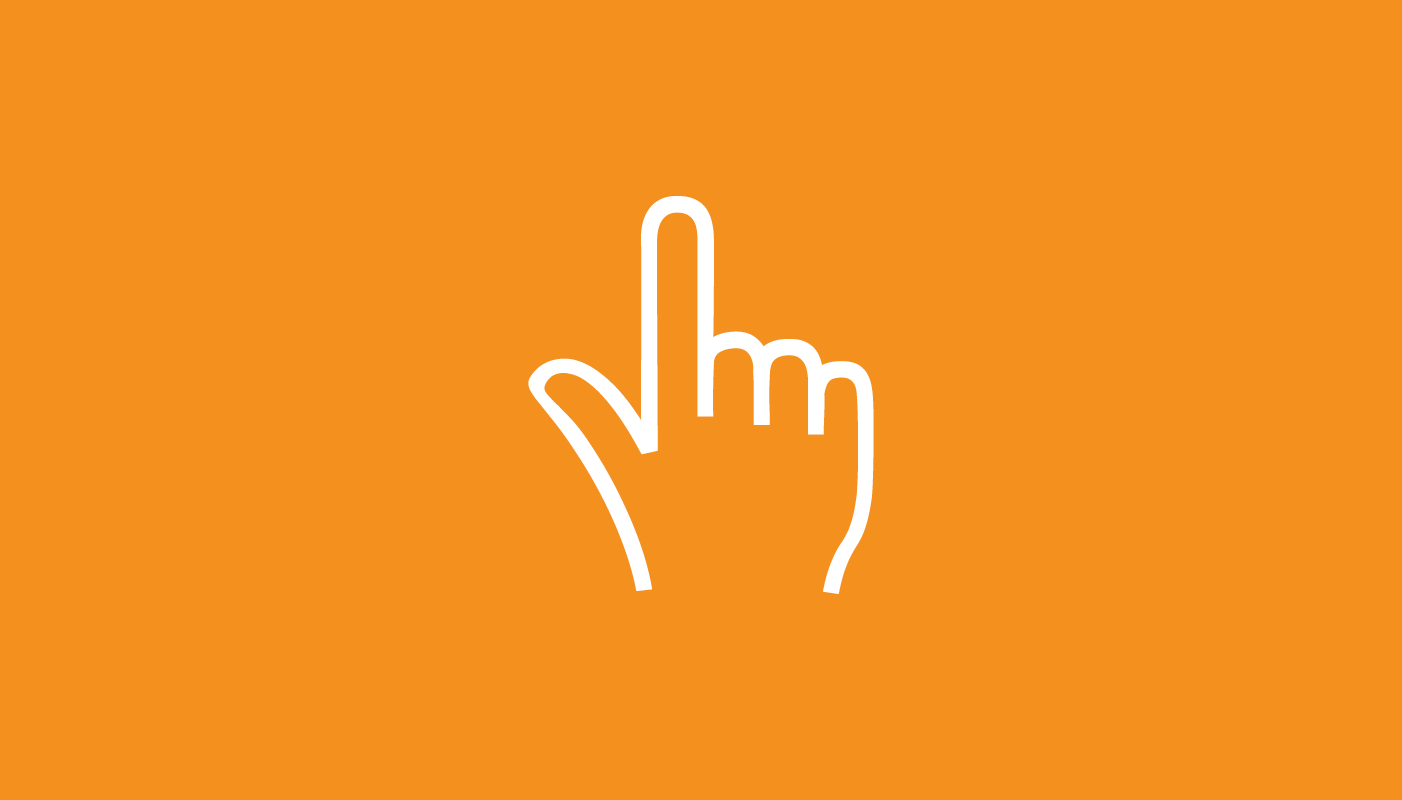 Web cursor hand