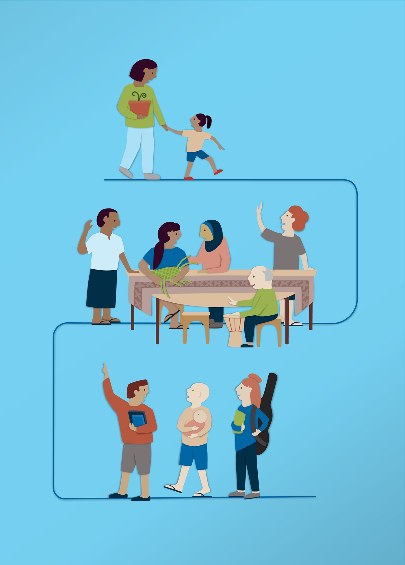 Gusto UNESCO social sciences illustration