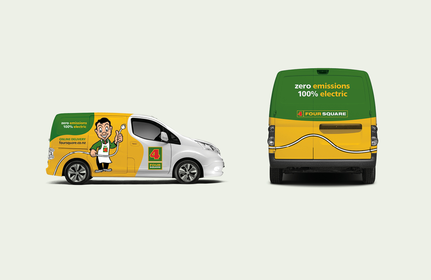 Foodstuffs online delivery vehicle signage