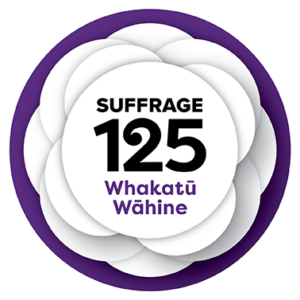 Suffrage 125 logo