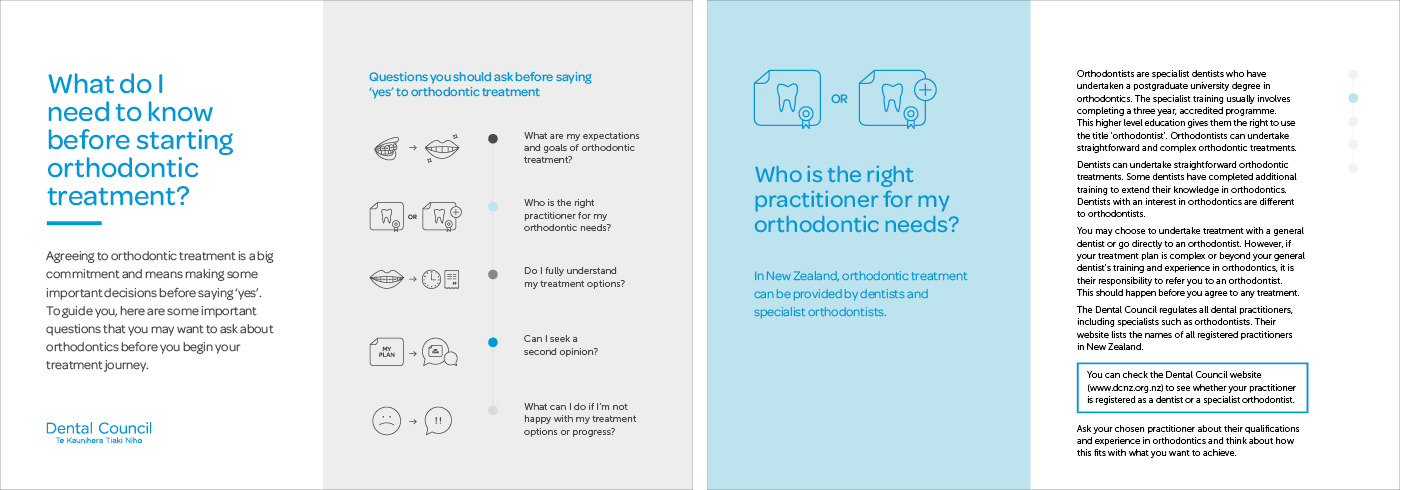 Orthodontic brochure for adults