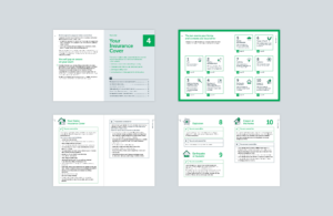 Spreads from the Budget Direct Home and Contents Insurance Policy document