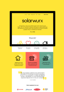 Solarworx website homepage