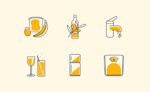 Eating and Activity Guidelines icons