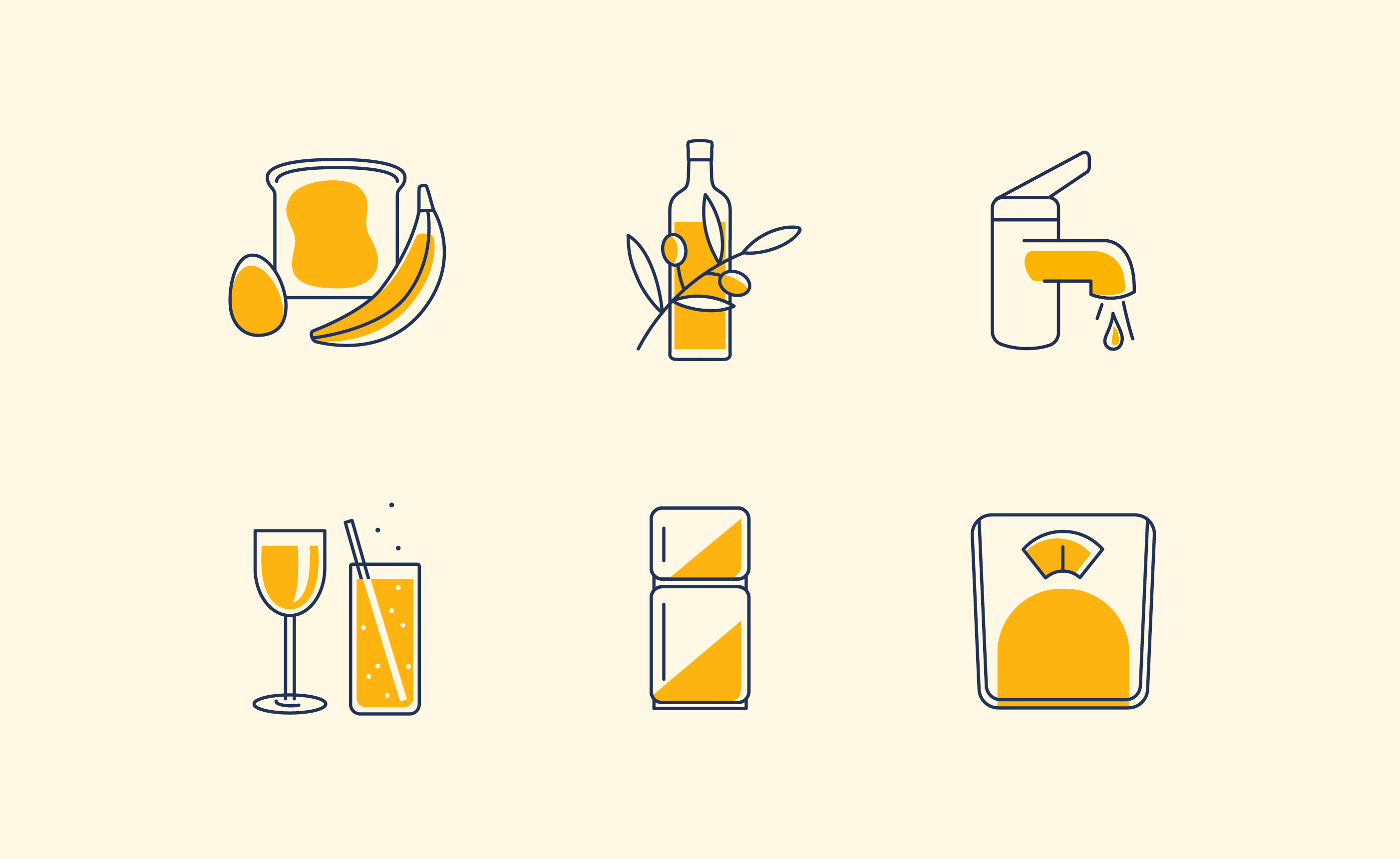 Eating and Activity Guidelines icons