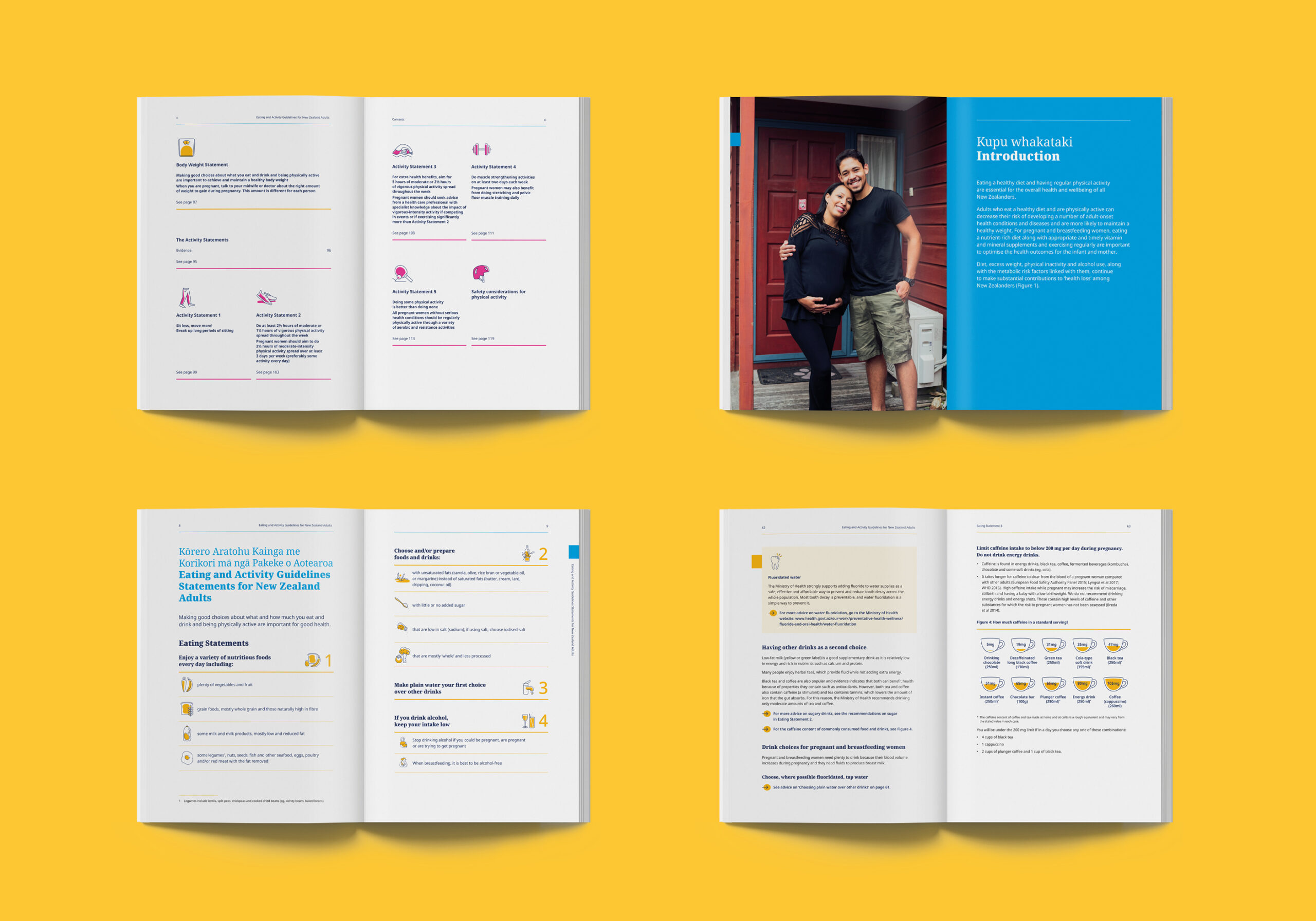 Eating and Activity Guidelines inside spreads