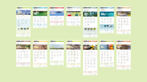 Thumbnails of section pages on the MPI website